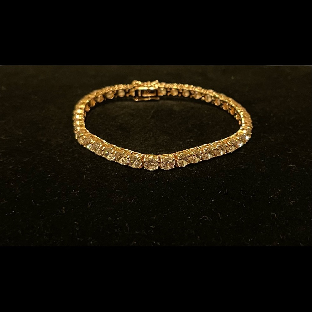Rose Gold CZ Tennis Bracelet